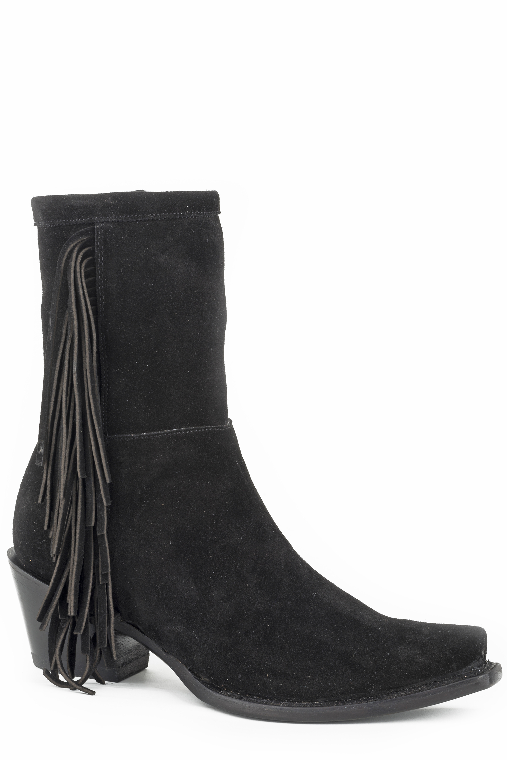 Halle Womens Black Suede Vamp And 7″ Shaft With