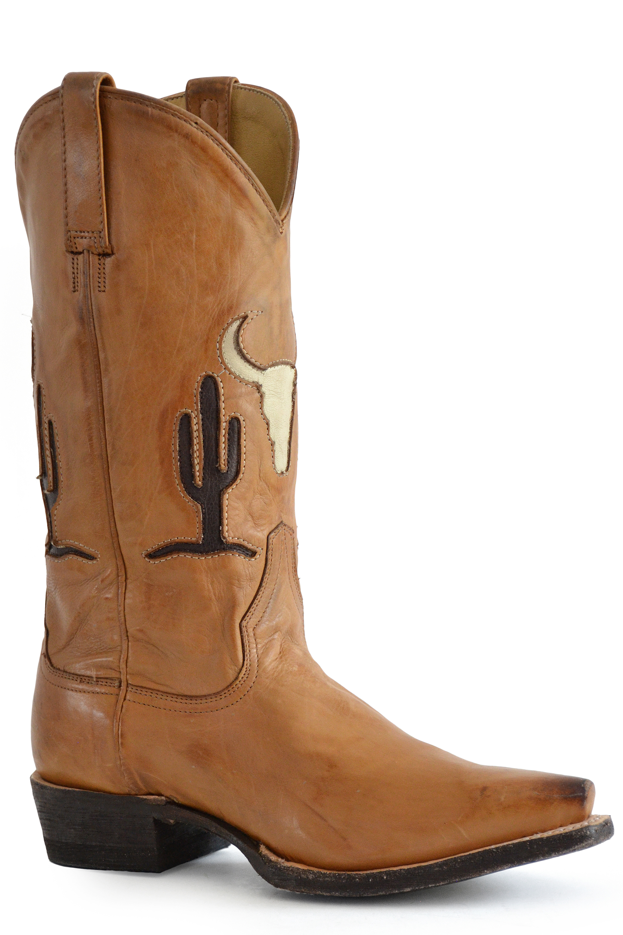 Tucson Womens Tan Gold Calf Vintage Vamp And 13″ Shaft