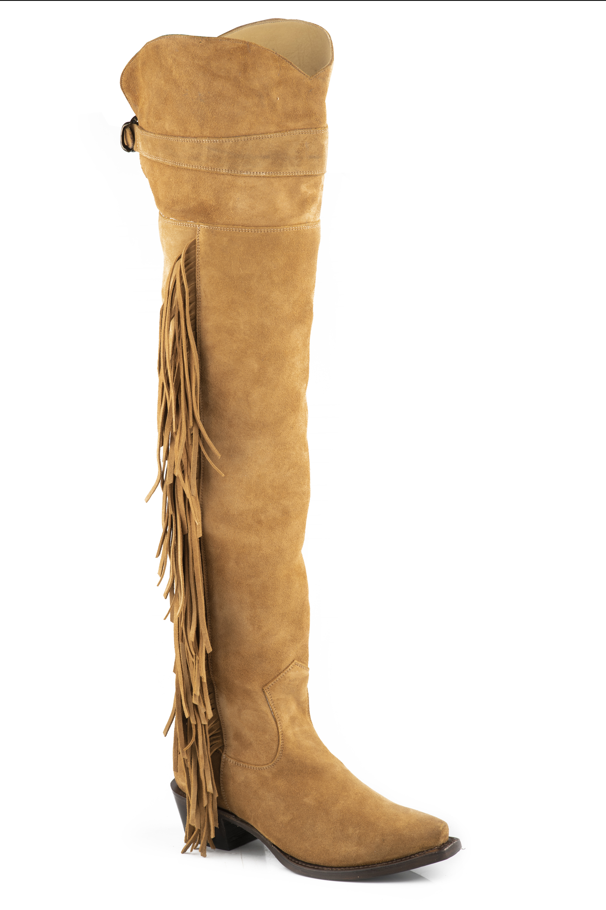 Glam Womens Tan Suede Vamp/ 26″over The Knee Shaft