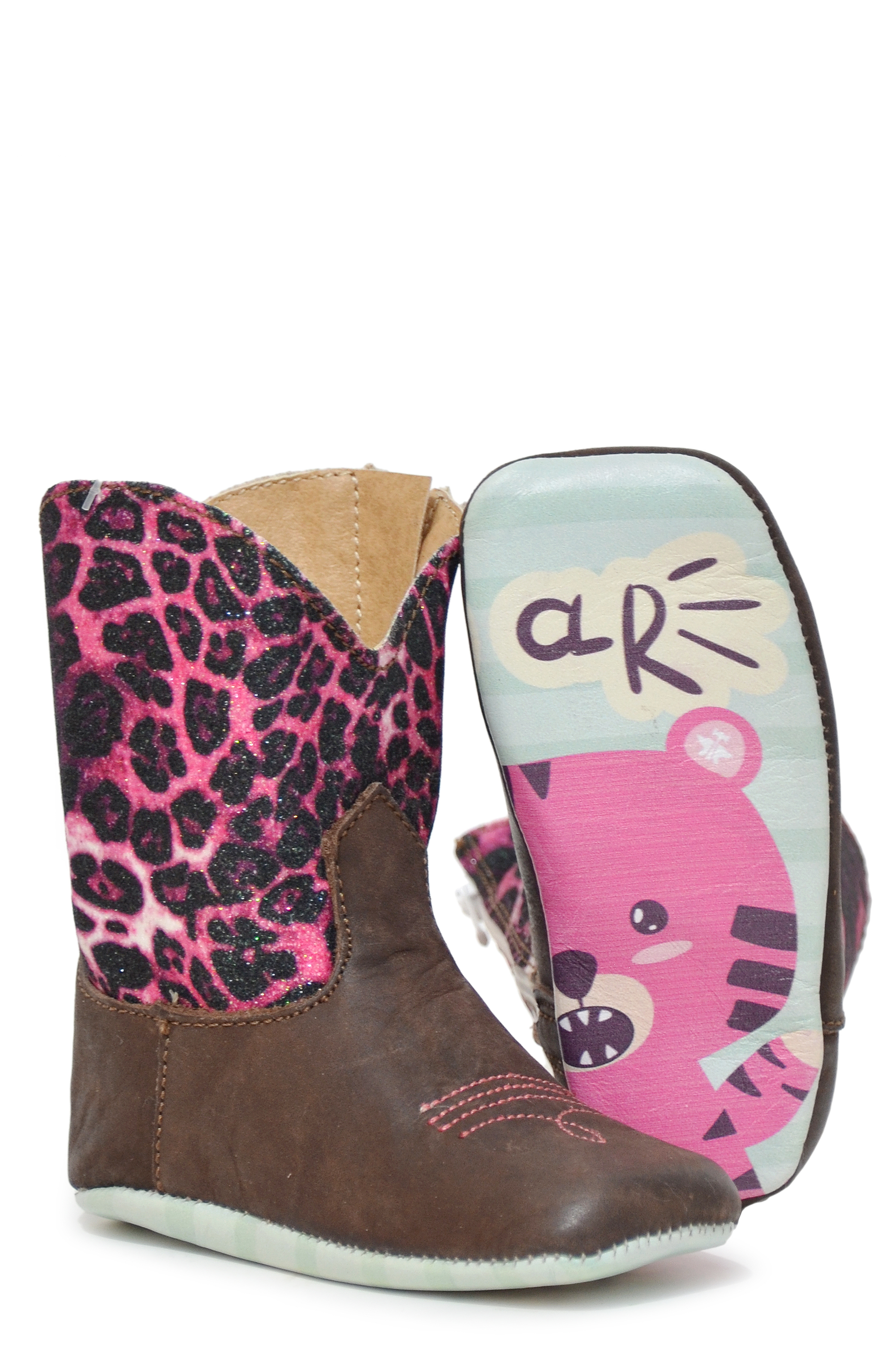 Purrrfect Glitter / Cheetah Roar Sole Infants Brown Purrrfect Glitter