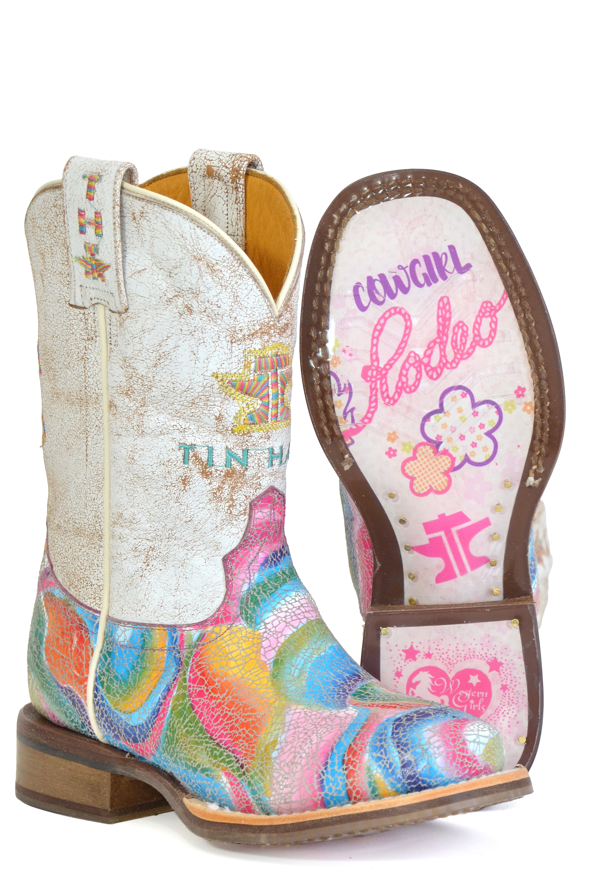 Color Burst / Cowgirl Sole Little Kids Multi Color Burst