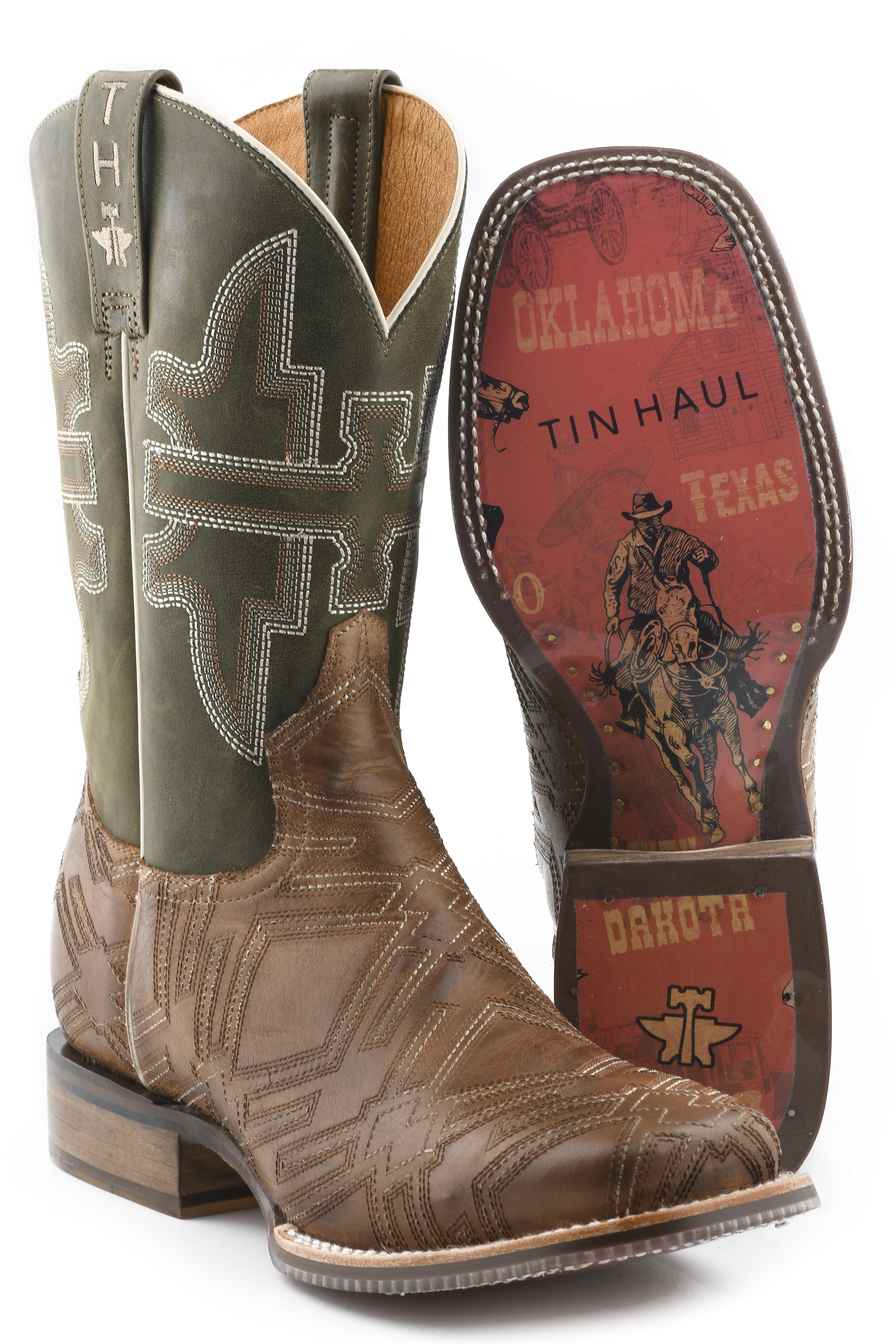 I’m In Stitches / Cowboy Heritage Sole Mens Tan I Am In Stitches