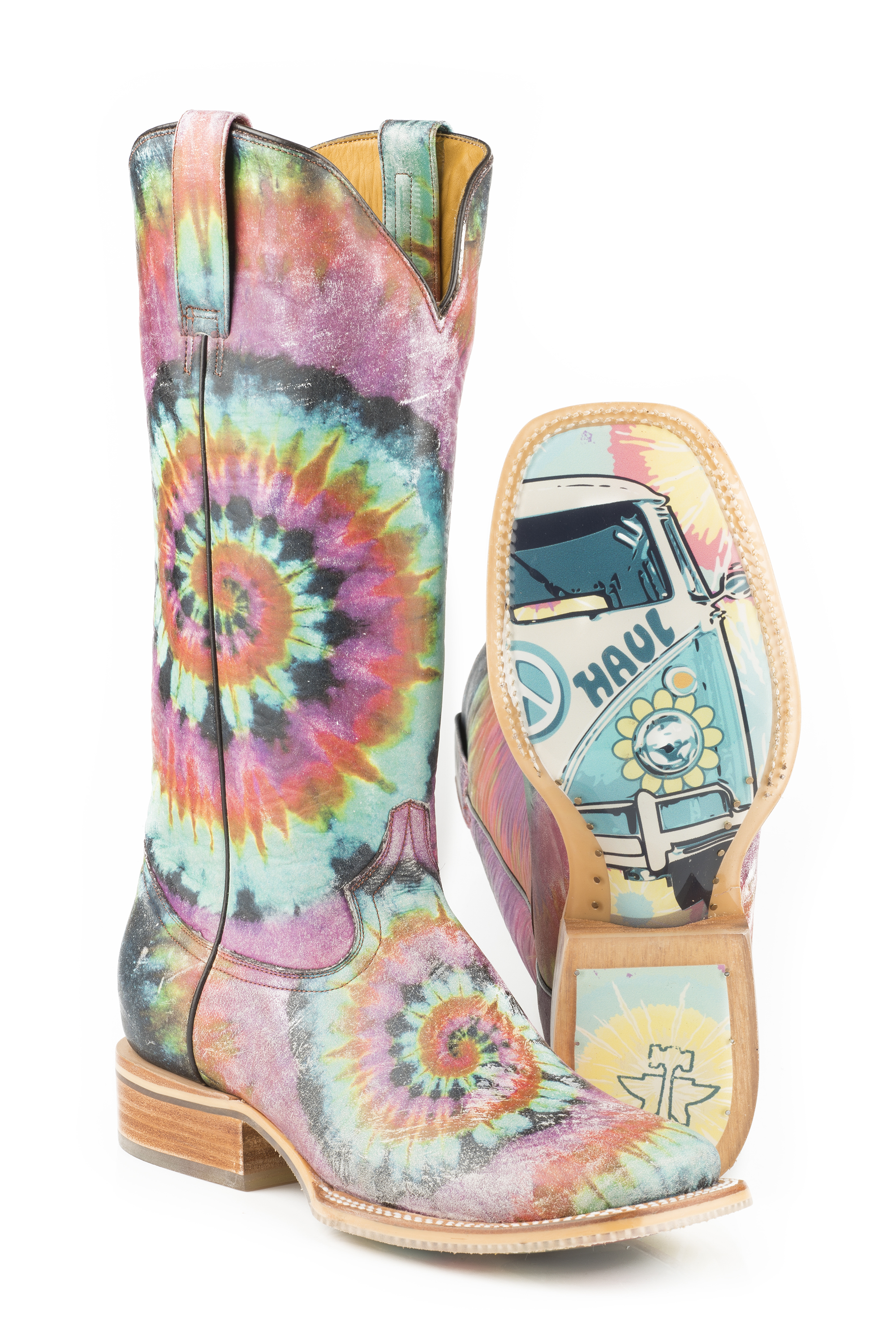 Groovy / Tie Dye Camper Sole Womens Multi Groovy