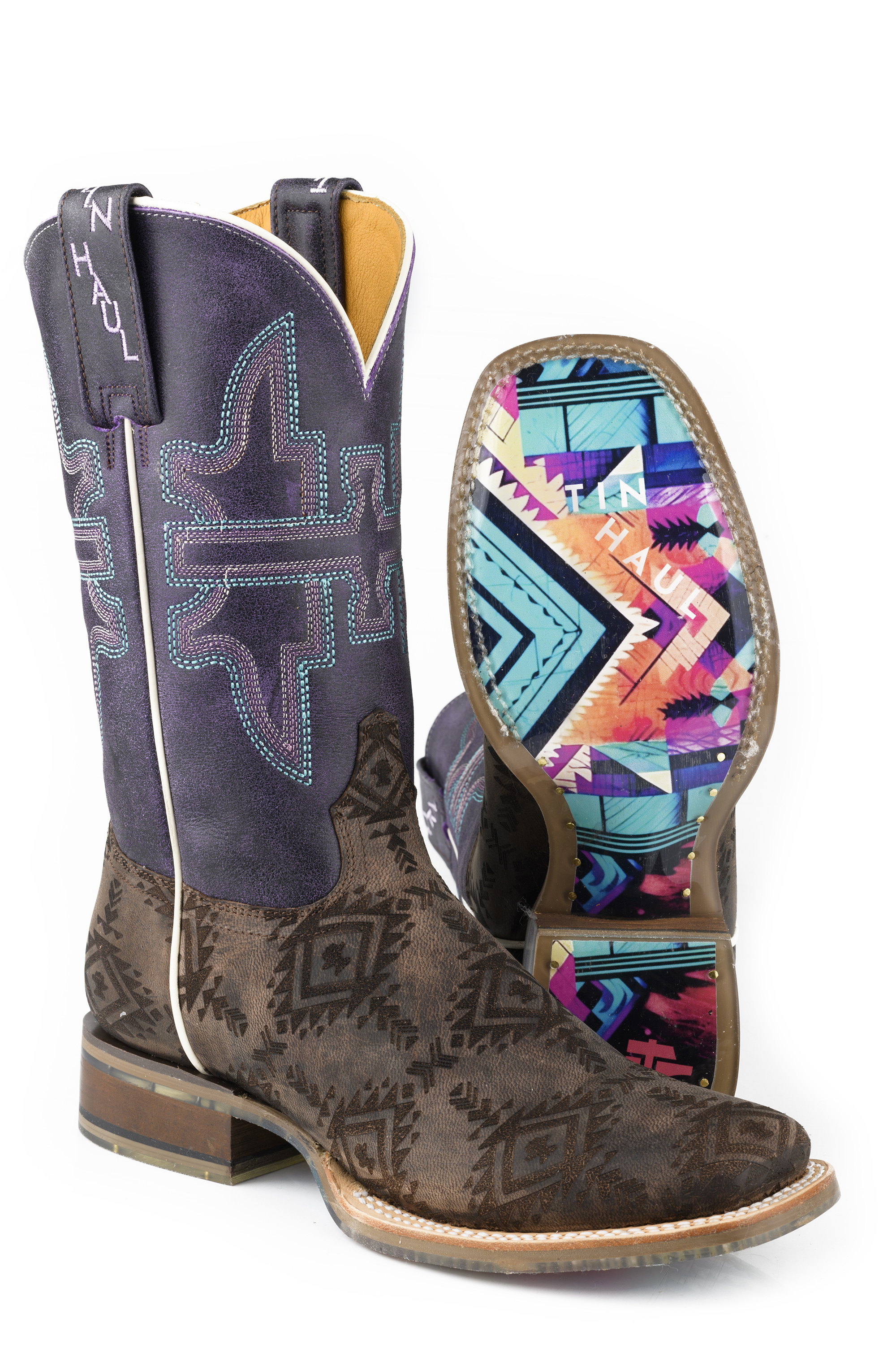 Sizzling Aztec / Bear Mountain Womens Purple Sizzling Aztec